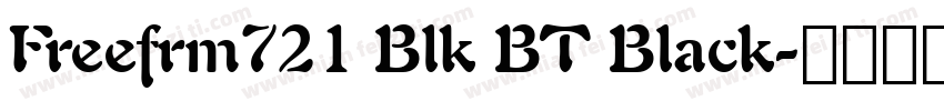 Freefrm721 Blk BT Black字体转换